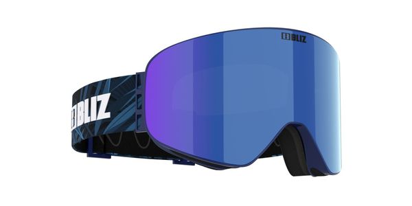 Bliz Flow, Linsefarge: Brown Blue, Innfatningsfarge: Matte Blue