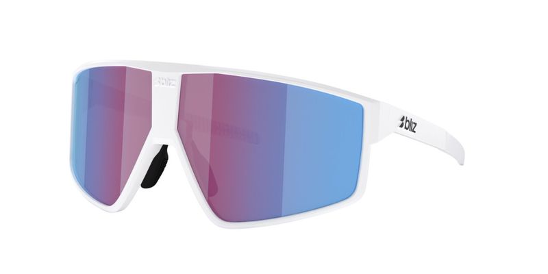 Bliz P002 Matte White Linsefarge: Rosa/fiolett speilblå