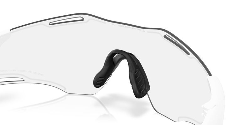 Oakley Cybr Zero clear to black iridium photochromic, matte white