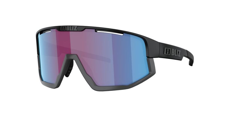 Bliz Fusion Small Bliz Matte Black Linsefarge: Rosa/fiolett speilblå